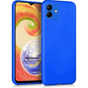 Matte Silicone Samsung Galaxy A04 Kılıf Mavi