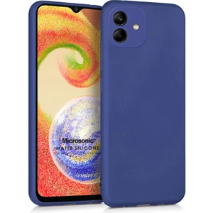 Matte Silicone Samsung Galaxy A04 Kılıf Lacivert