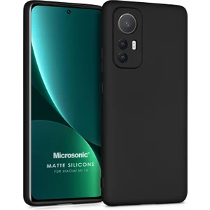 Matte Silicone Xiaomi Mi 12 Lite Kılıf Siyah