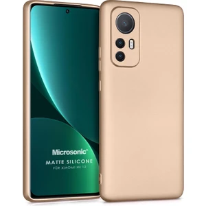 Matte Silicone Xiaomi Mi 12 Lite Kılıf Gold