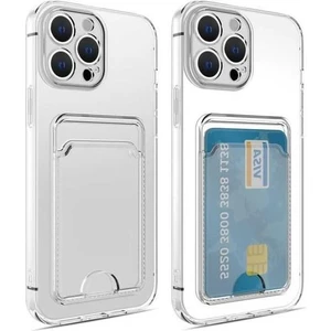 Apple iPhone 14 Pro Max Şeffaf Kartlıklı Kapak-Kılıf