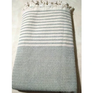 Pamuklu Kaymaz Hasır Dokuma Maxi Kolları Kapatan Koltuk Örtüsü (180X310)-A.YEŞIL