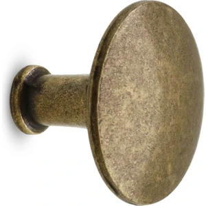 Düğme Çekmece Dolap Kapak Kulpu Kulbu Antik Sarı Metal Kulp