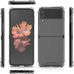 Case 4U Z Flip 4 Uyumlu Kılıf Darbe Emici Nitro Anti Shock Arka Kapak Şeffaf