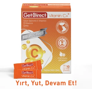 Vitamin C+ 1000 Mg C Vitamini, D Vitamini, Çinko 10 Saşe – Uzun Salınımlı C Vitamini, Susuz Kullanım