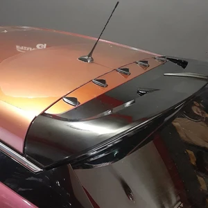 Shark Anten Mini Balina Anten Mini Tavan Spoiler Süsü Anten Spoiler Body Kit Siyah