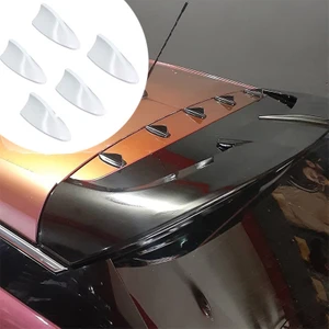 Shark Anten Mini Balina Anten Mini Tavan Spoiler Süsü Anten Spoiler Body Kit Beyaz
