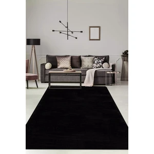 Valery Home Comfort Puffy Peluş Halı Siyah Saçaksız