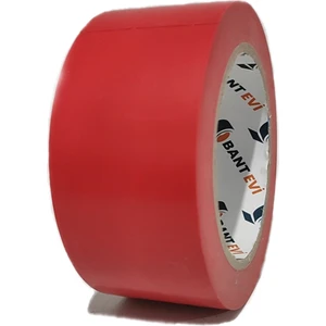 Bant Evi Yer İşaretleme Bandı Kırmızı 5cmx30m Kırmızı Zemin İşaretleme Bandı 50mm