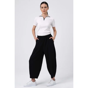 Alexander Gardi Beli Lastikli Bol Paça Pantolon (B22-14500)