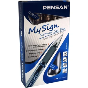 6030 My Sign Jel Roller Kalem 1,0 mm Imza Kalemi Mavi 12'li  Paket PE06030RKMA