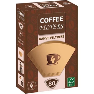 Coffee Filters No:4 Filtre Kahve Kağıdı 80'Li Paket