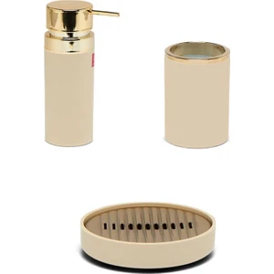 Lenox 3'Lü Banyo Seti Bej Altın