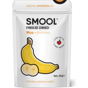 Freeze Dried (Dondurularak Kurutulmuş) Muz 25 gr Sağlıklı Atıştırmalık