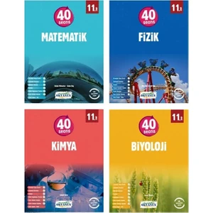 Okyanus Yayınları 11. Sınıf 40 Seans Matematik - Fizik - Kimya - Biyoloji Konu Anlatımlı Soru Bankası (Ciltli)