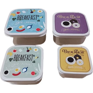 Funbox 4'lü Saklama Kabı Seti - Breakfast