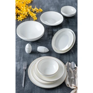 Mira 6 Kişilik 30 Parça Bone Yemek Takımı - Gold