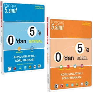 Tonguç Akademi Tonguç Yayınları 5. Sınıf 0'dan 5'e Sayısal Konu Anlatımlı Soru - 0'dan 5'e Sözel Konu Anlatımlı Soru Bankası (Ciltli)