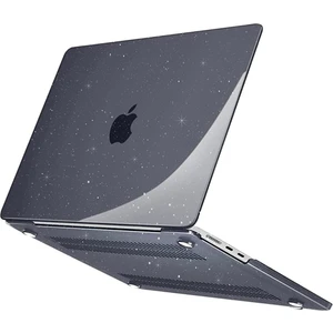 MacBook Air M2 M3 13.6” A2681 A3113 Simli Parlak Şeffaf Kılıf Kapak 13.6" Uyumlu 360° Koruma