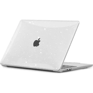 MacBook Air M2 M3 13.6” A2681 A3113 Simli Parlak Şeffaf Kılıf Kapak 13.6" Uyumlu 360° Koruma