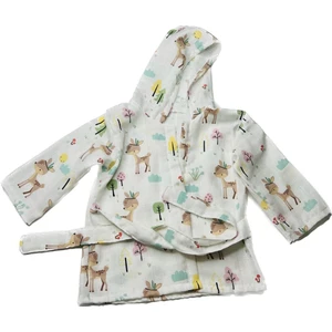 Lr Collection %100 Pamuk Müslin Kumaştan Bebek Bornozu
