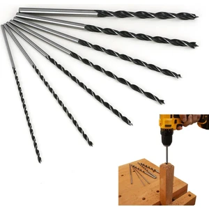 Uzun Ahşap Ağaç Delme Matkap Ucu Seti 300 mm 7 Parça