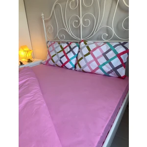 Calina Home Çift Kişilik Açık Pembe Renkli Lastikli Çarşaf