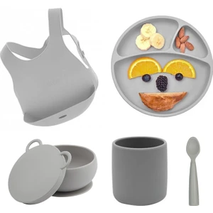 Silikon Mama Seti 5 Parça Ergonomik Tasarım ve BPA İçermeyen Sağlıklı Alternatif