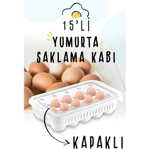 Hobby Life 15'li Yumurta Saklama Kabı Steril Yumurtalık Kapaklı Yumurta Organizeri