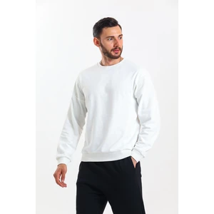 Ekru Parçalı Sweatshirt