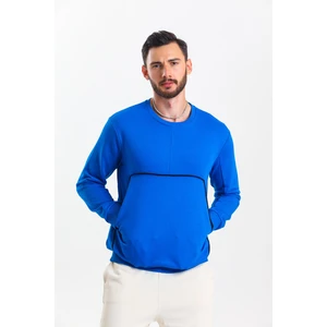 Saks Mavisi Kanguru Cepli Sweatshirt
