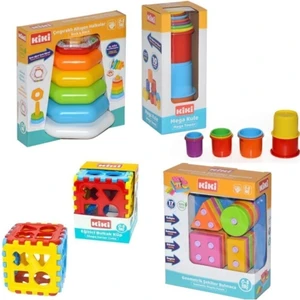 Bebeğimin Ilk Oyuncakları 4'lü Set Eğitici Oyuncak Bultak Halka Puzzle Kule