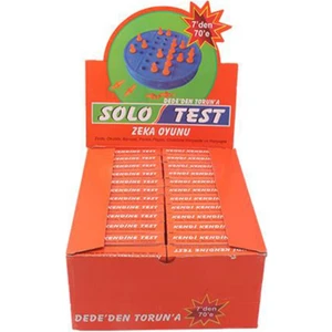 Solo Test Zeka Oyunu ( 1 Kutu 24 Adet ) Bilgin Misin, Beyinsiz Mi? Dede Den Toruna Nostalj