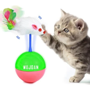 Mujgan Hacıyatmaz Evcil Hayvan Tüylü Fare Şekilli Kedi Köpek Oyuncak Top