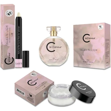 Clé D'amour Cle D'amour Delicate Lady (Çiçeksi) Women - 3 Lü Kadın Parfüm Seti 100 ml -