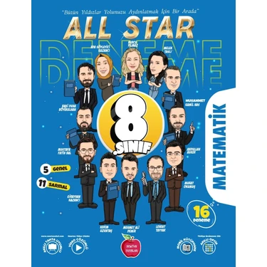 Newton Yayınları 8. Sınıf All Star Matematik Deneme Sınavı