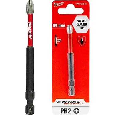 Milwaukee Ph2 Yıldız Bits Uç 90 mm Cobalt Çelik Vida Sıkma