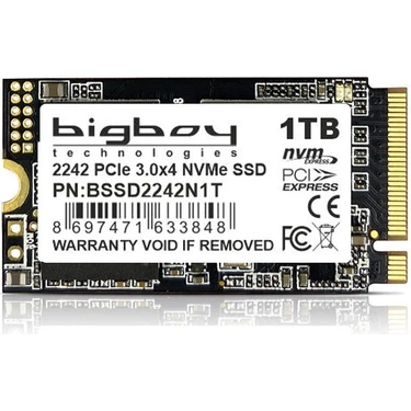 Bigboy NVMe SSD 1TB PCIe Gen3 x4 2500 MB/s Okuma 1800 MB/s Fiyatı