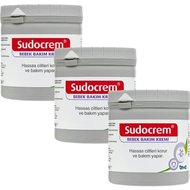 Sudocrem Bebek Bakım Kremi 3×60 gr Pişik Önleyici Klinik Onaylı Doğal Formül Hassas Ciltlere