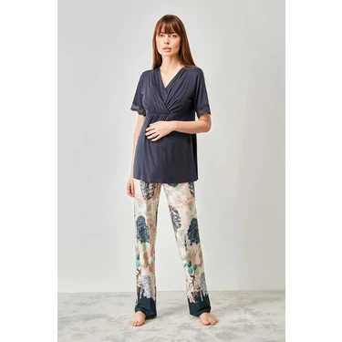 Catherine's Kadın Lohusa Pijama Takım 887 Rahat Kullanım ve Emzirme