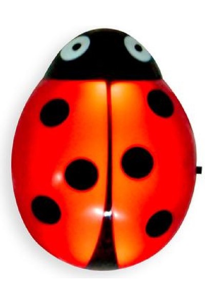 Vito Ladybug LED Dekoratif Gece Lambası-Kırmızı