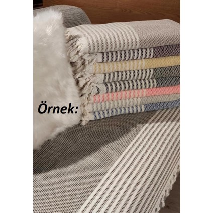 Pamuklu Kaymaz Hasır Dokuma Maxi Kolları Kapatan Koltuk Örtüsü (180X310)-K.GRI fiyatları