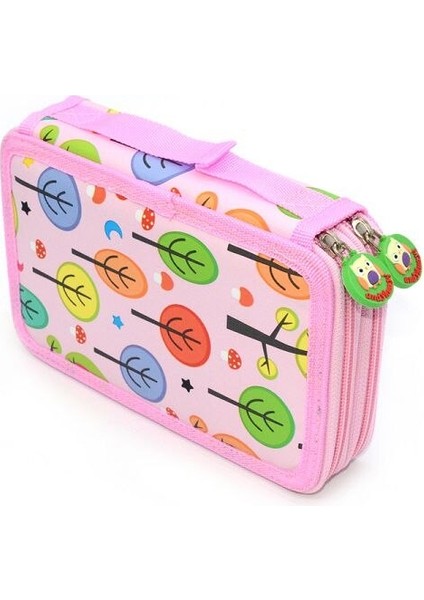 Kalem Kutusu Okul Malzemeleri Yüksek Kapasiteli Kalem Kutusu Pantolon Scolaire Tarzı Pembe 32 Delik (Yurt Dışından)