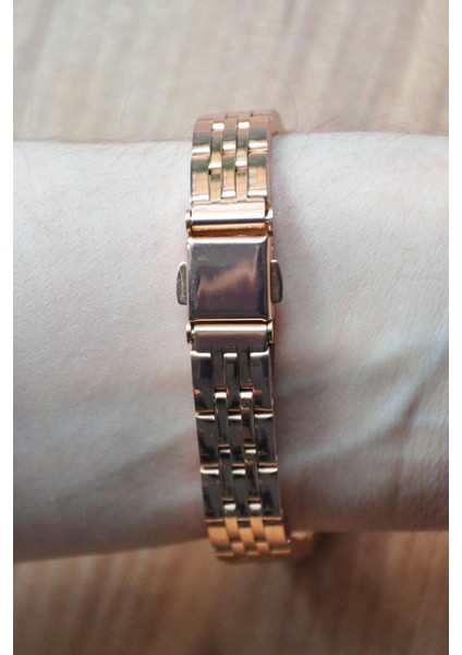 Rose Renk Şık Küçük Minimal Kasa Vintage Kadın Kol Saati SU-539-001