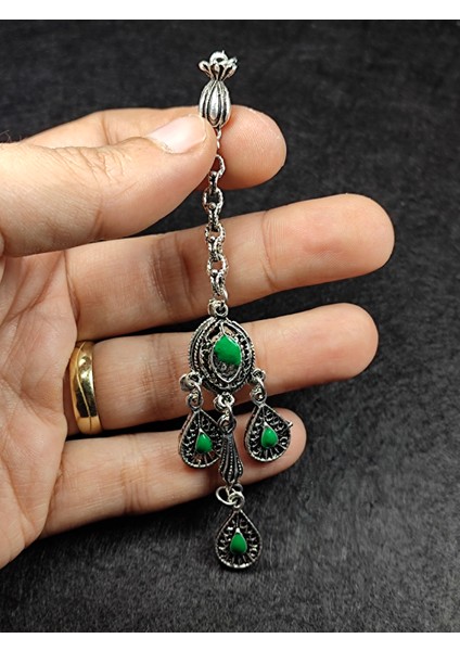 Usta İşçilikli Gümüş Kaplama Tesbih Püskülü