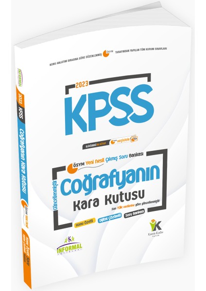 KPSS Coğrafyanın Kara Kutusu Konu Özetli Dijital Çözümlü ÖSYM Çıkmış Soru Havuzu Bankası