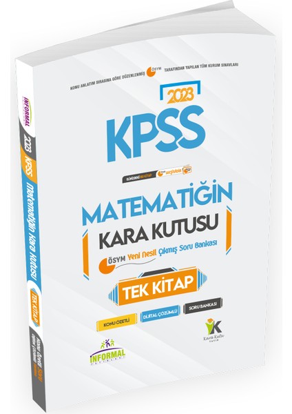 KPSS Matematiğin Kara Kutusu Tek Kitap Dijital Çözümlü Konu Özetli ÖSYM Çıkmış Sor Bankası