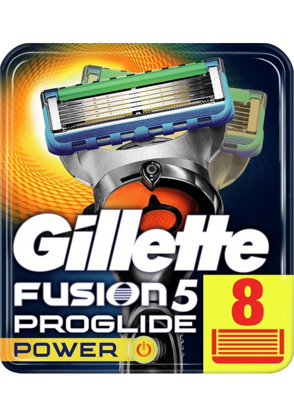 Fusion 5 ProGlide POWER 8'li Yedek Tıraş Bıçağı