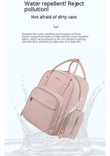 Çok Fonsksiyonlu Anne ve Bebek Çantası - Pembe (Yurt Dışından) indirimleri