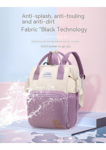 Büyük Kapasiteli Çok Fonksiyonlu Sırt Çantası - Mor (Yurt Dışından) fırsatları